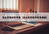 怎么学做软件开发（怎么样学软件开发课程）