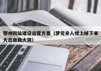 鄂州网站建设运营方案（梦见亲人楼上掉下来大出血我大哭）