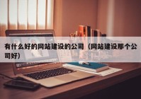 有什么好的网站建设的公司（网站建设那个公司好）